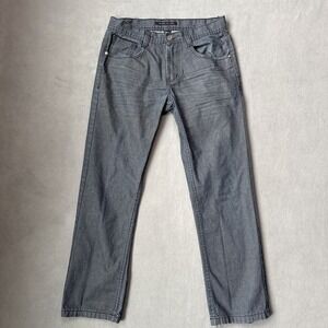 Southpole‎ Jeans Mens 32x29 Gray Straight Authentic Collection Low Rise Hemmed
